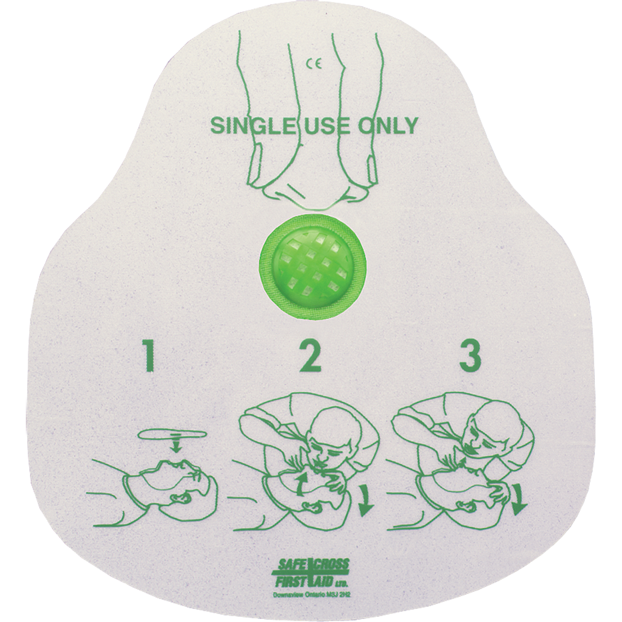SAFECROSS CPR Face Shields, Single Use Face Shield, Class 2 SAY563
