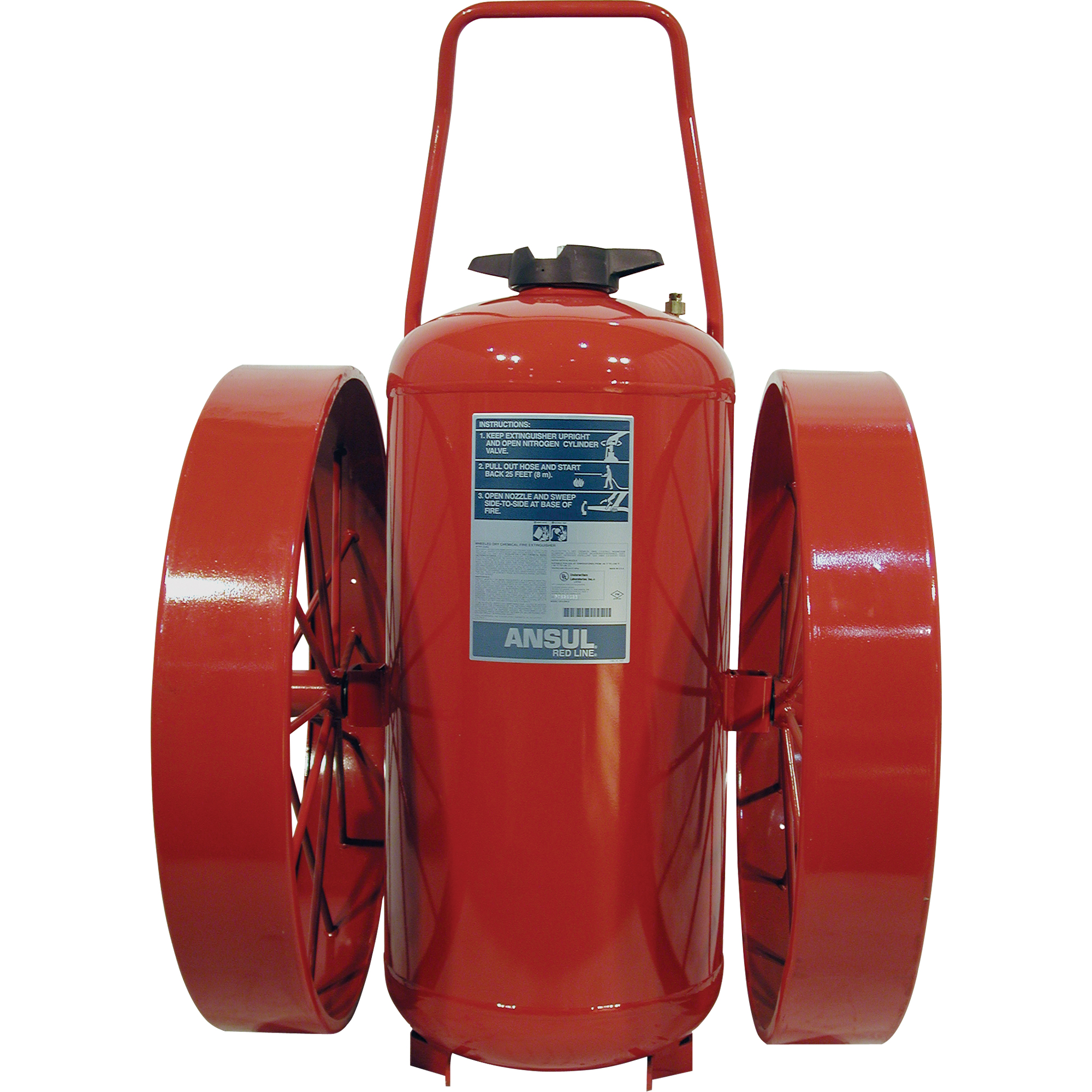 NEWMAN ニューマン　リレー式　赤　セルロイド Ansul 435054 Red Line® Wheeled Fire Extinguishers, ABC, 125 lbs