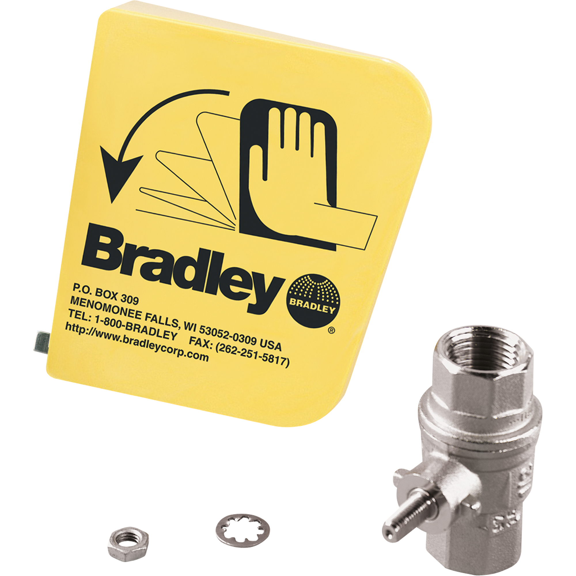 Bradley S45122 Eyewash Handle Kit with ball Valve