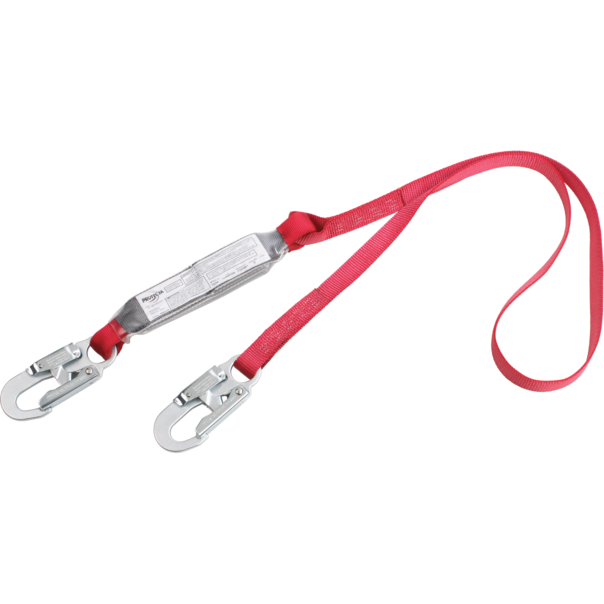 3M PROTECTA FALL PROTECTION PRO Shock Absorbing Lanyards, 6', E4, Snap