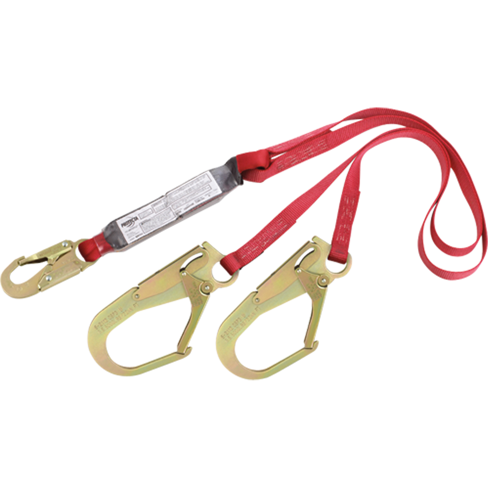 3M PROTECTA FALL PROTECTION PRO Shock Absorbing Lanyards, 6', E4, Rebar
