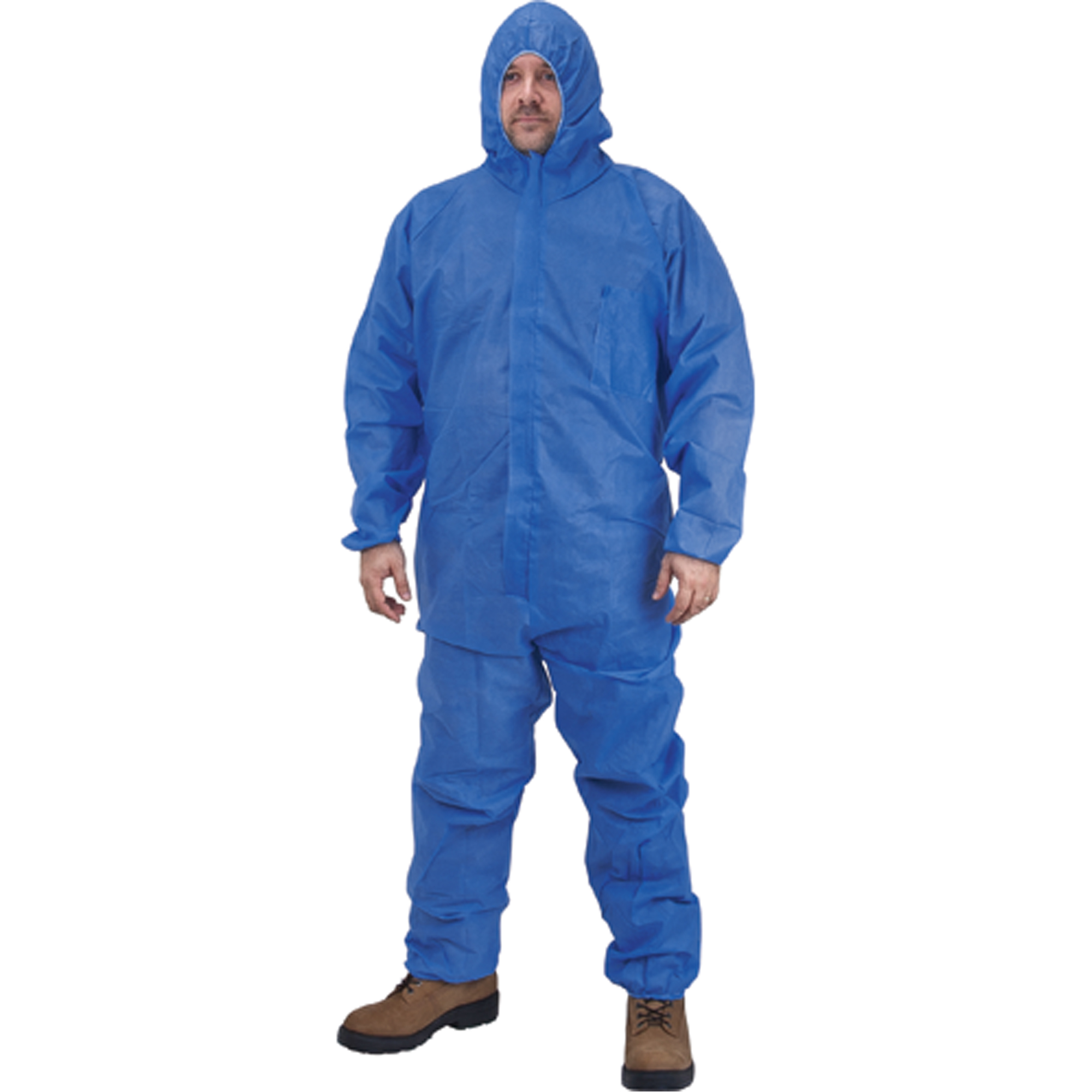 Zenith Safety Products SEK365 Hooded Coveralls, X-Large, Blue, SMS