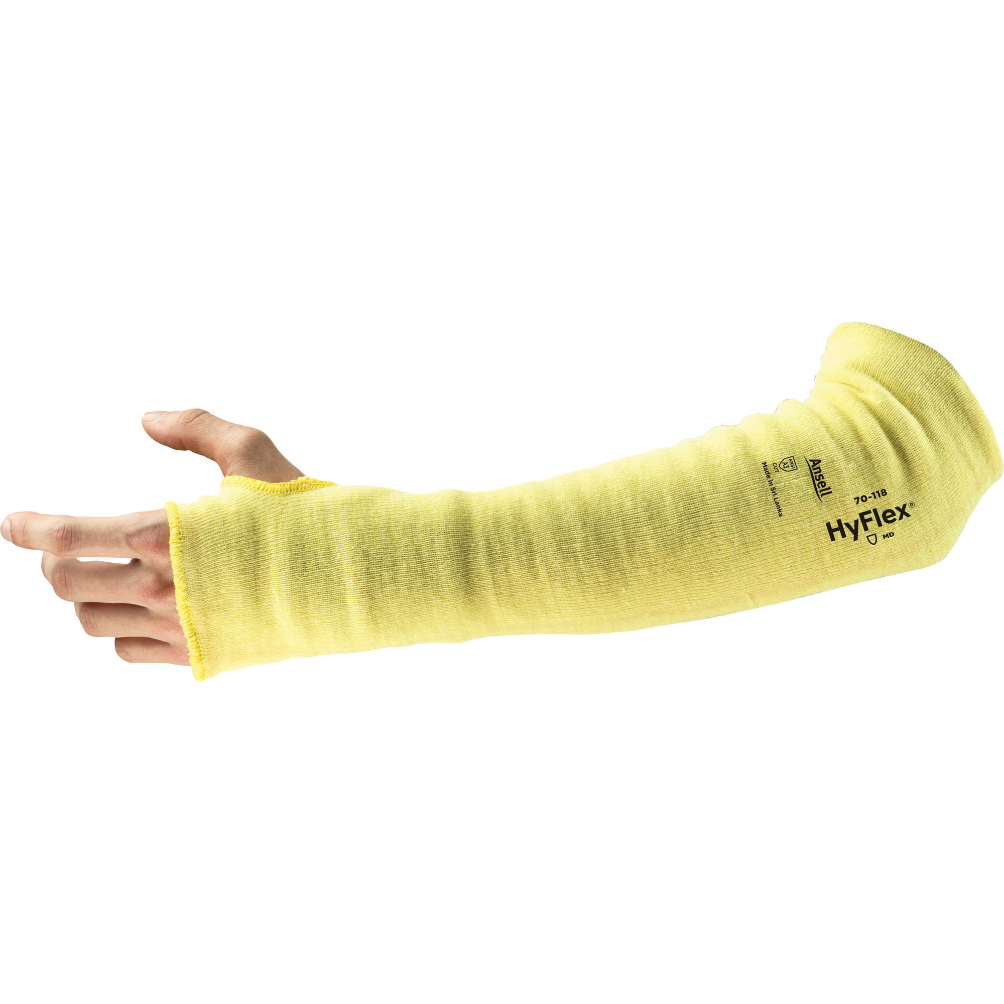 Ansell 7011811010 HyFlex 70118 Arm Protection Sleeve, Kevlar®, 10