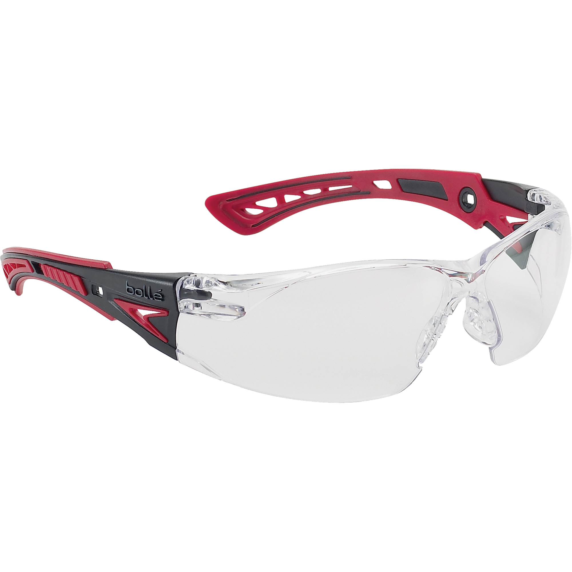 BOLLÉ Rush+ Safety Glasses, Clear Lens, AntiFog/AntiScratch Coating