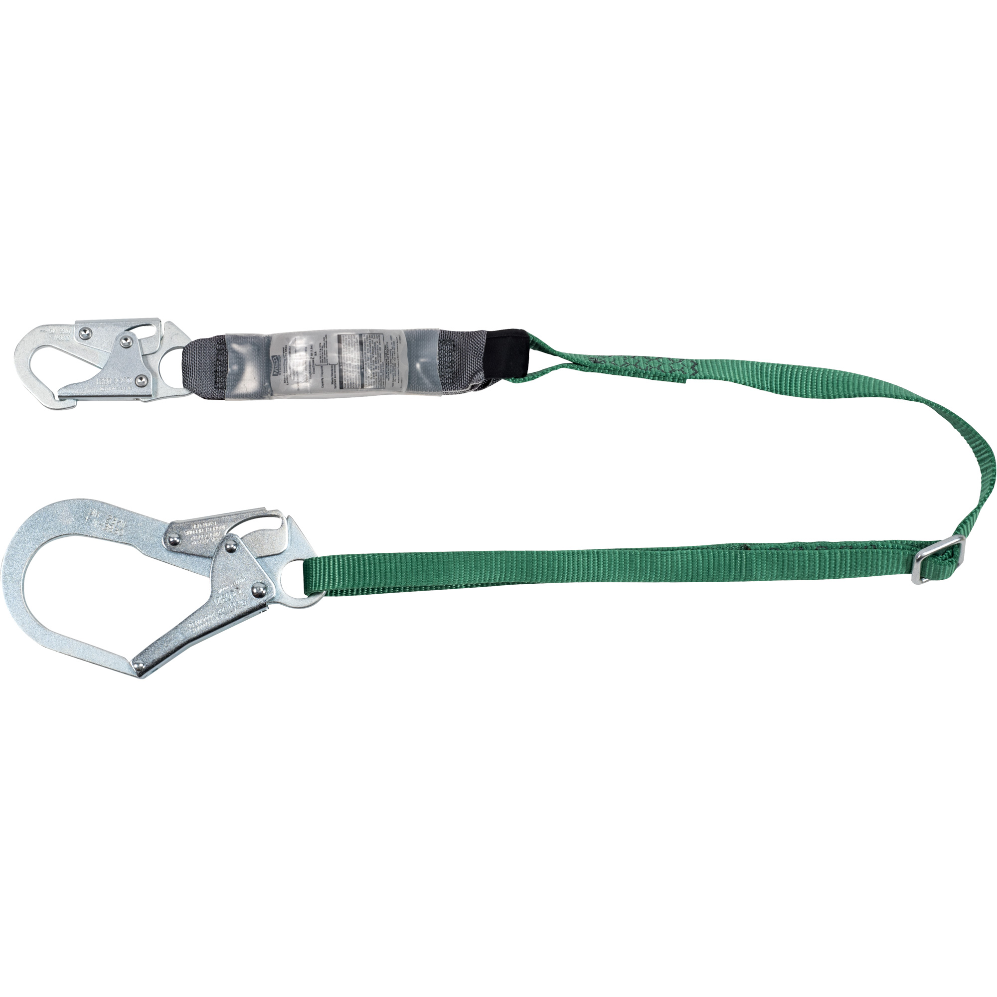 MSA 10188103 V-Series Lanyard, 6', Rebar Hook Center, Snap