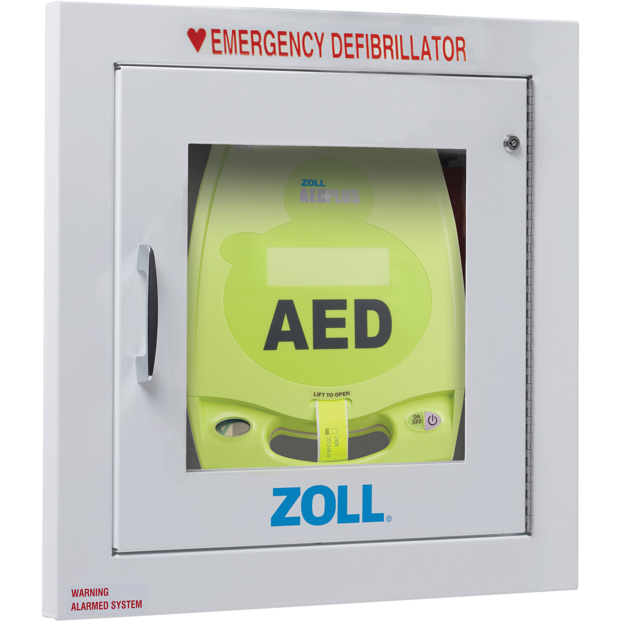 Zoll Fully Recessed Aed Wall Cabinet With Alarm Sgt121 8000