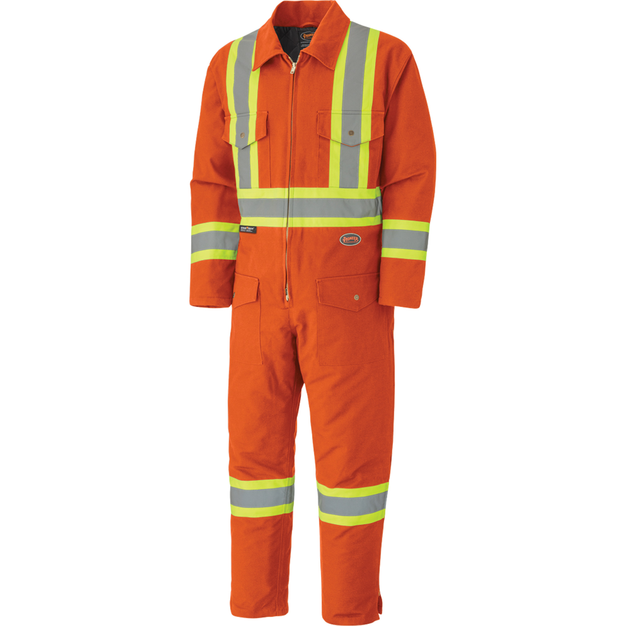 Pioneer V206095A-XL Quilted Coveralls, X-Large, Orange
