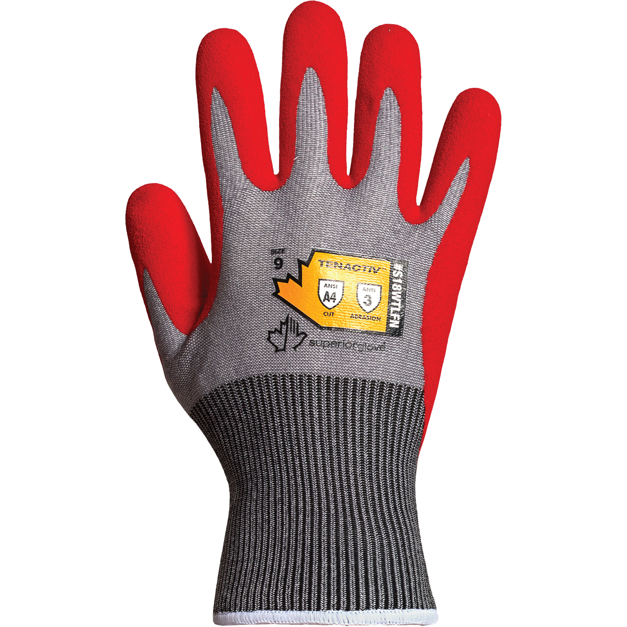Superior Glove Works Ltd. S18WTLFN9 Waterproof CutResistant Gloves