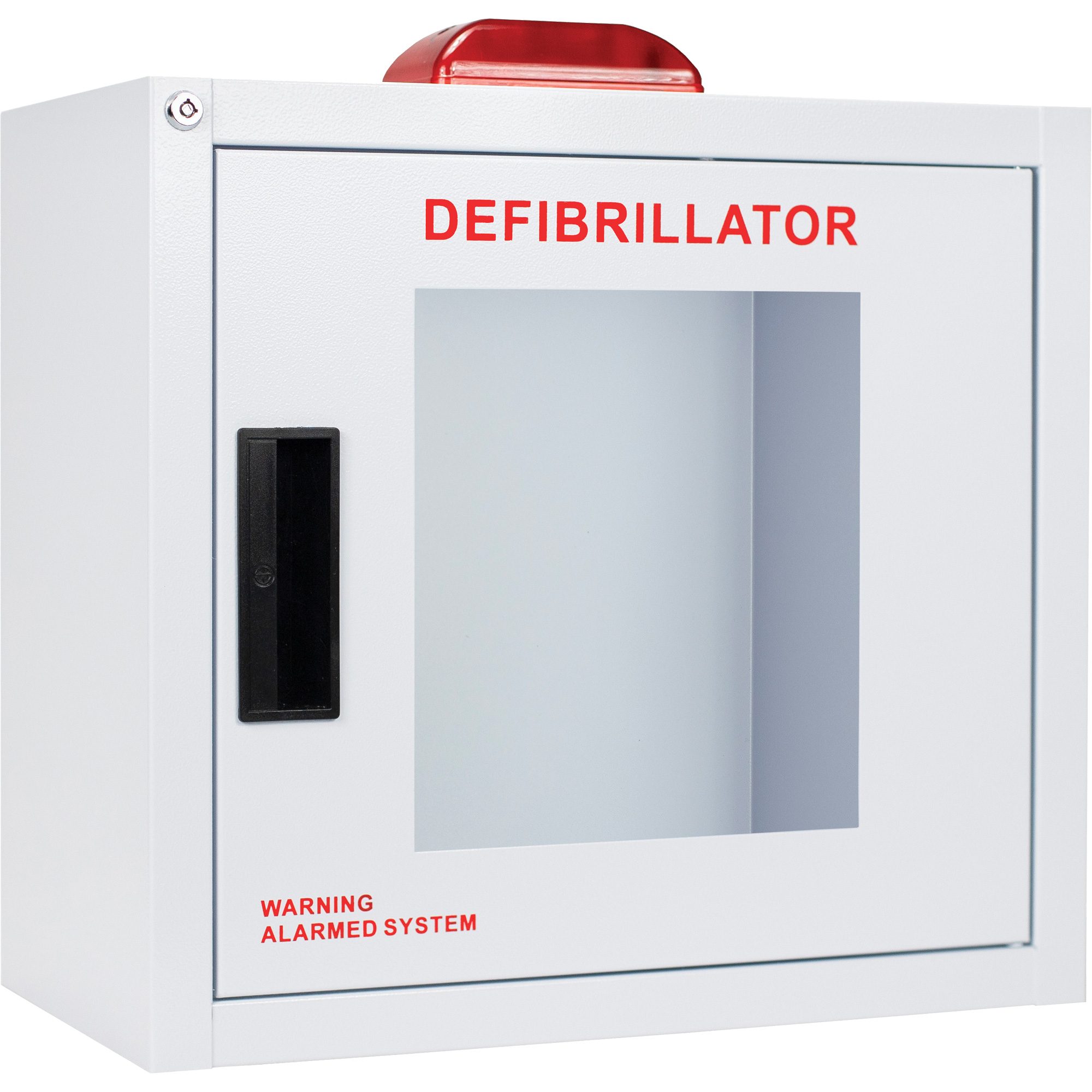 Armoire Murale Pour Défibrillateur AED - Avec Alarme Et Clé, Coins Arrondis, Pour Lieux Publics
