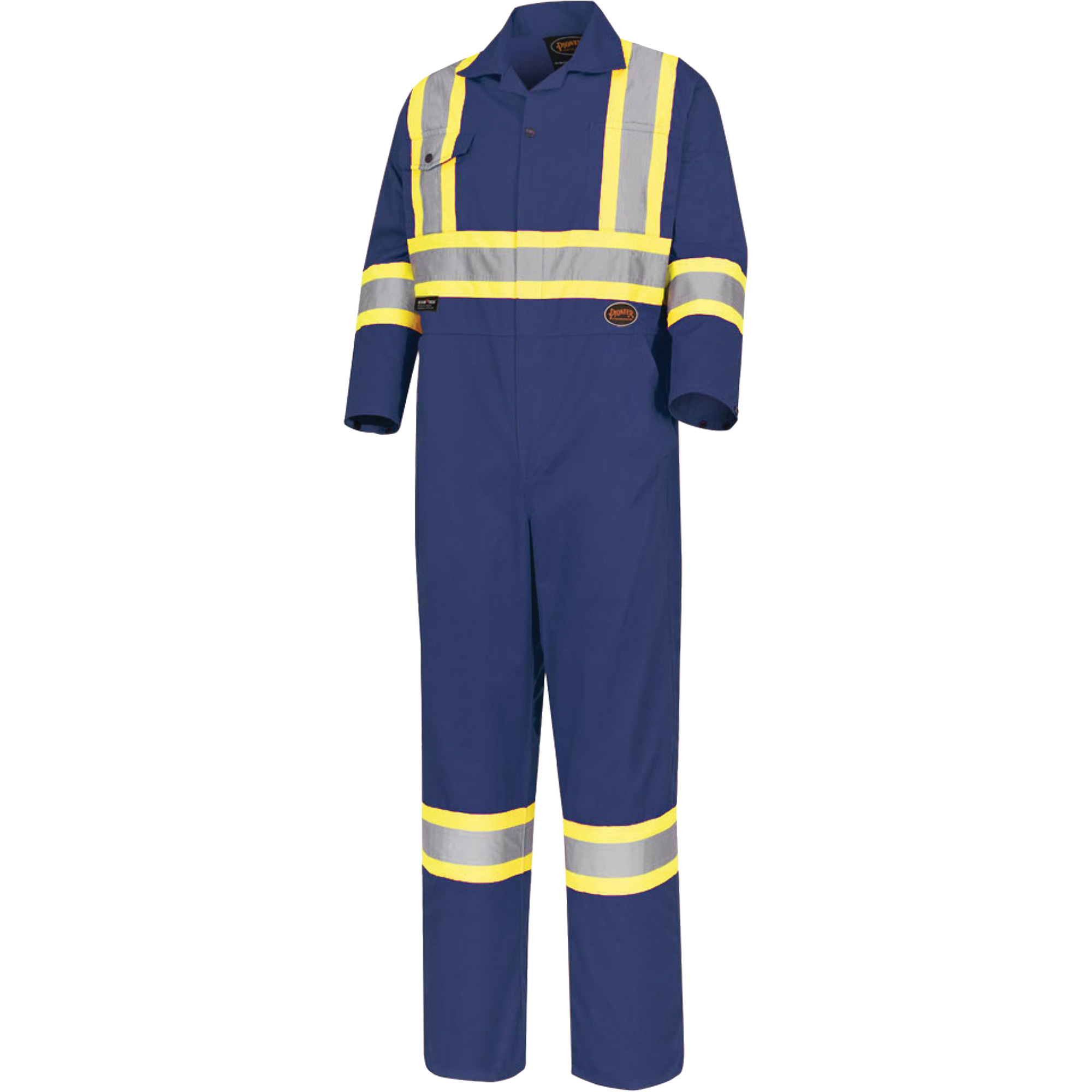 Pioneer V202058T50 Tall Safety Coveralls, 50, Navy Blue, CSA Z96 Class