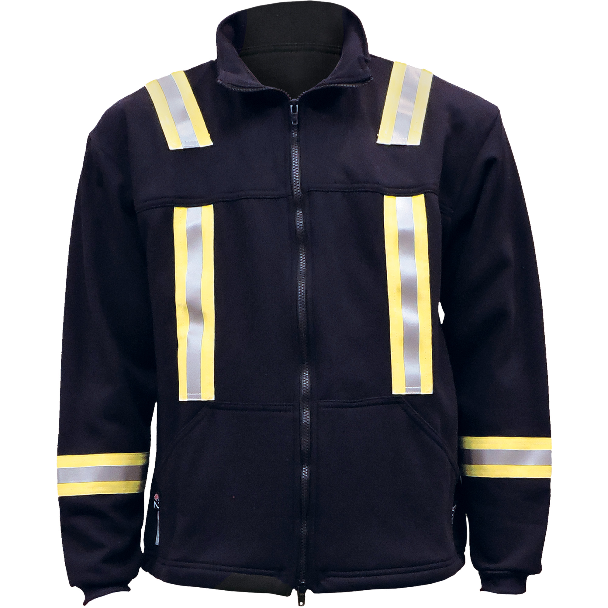 LFR Workwear OSN324L Flame Resistant Striped Full Zip Fleece Jacket