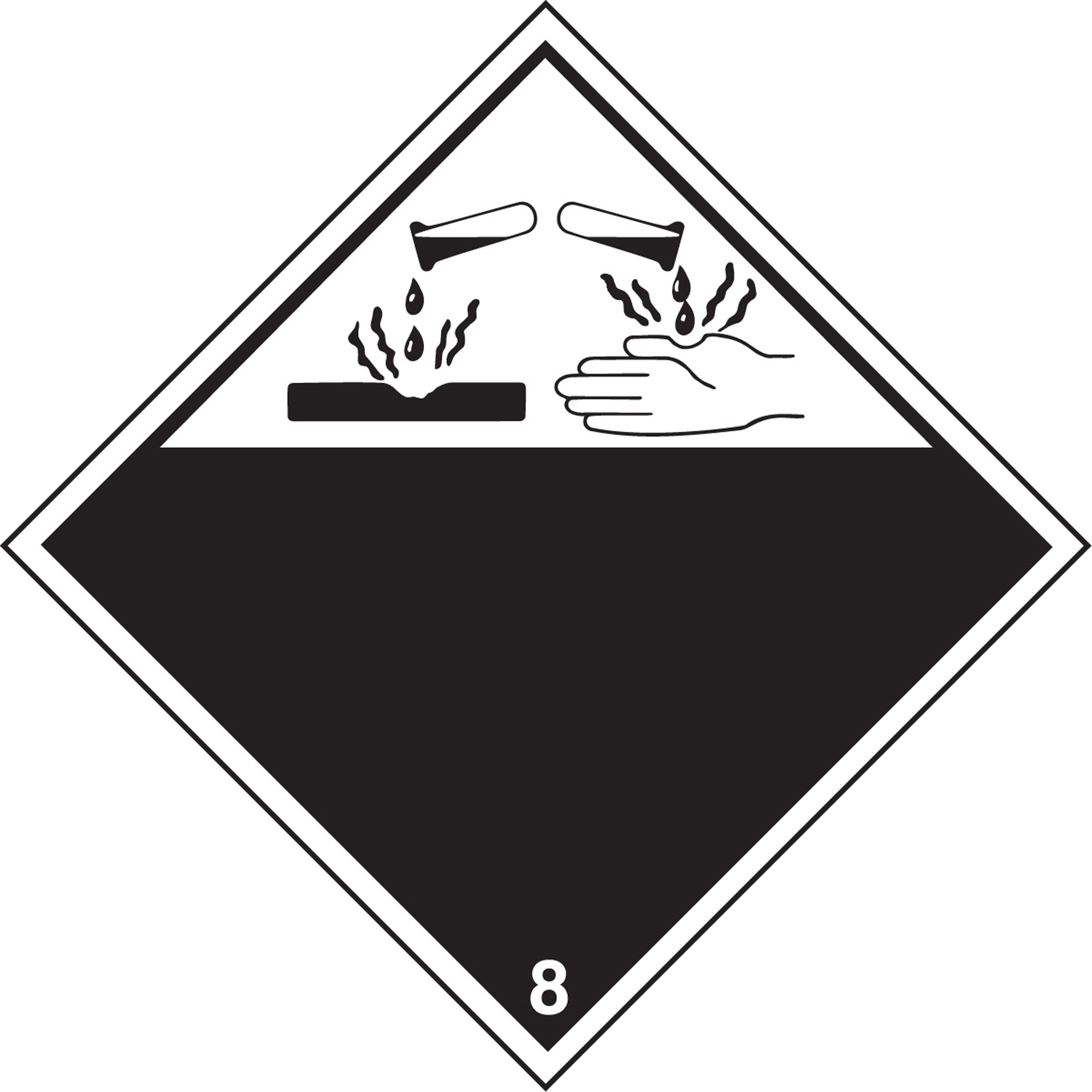 pix Corrosive Material Placard corrosive materials tdg placard adhesive vinyl