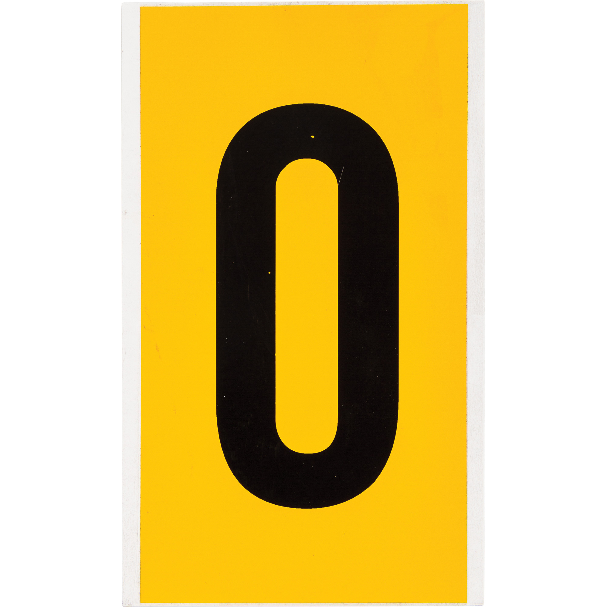 Brady 1570-0 Individual Number and Letter Labels, 0, 6