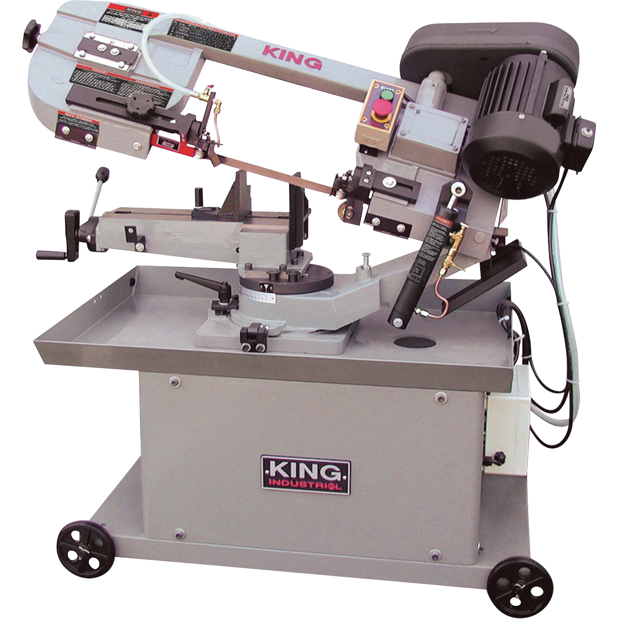 KING CANADA Metal Cutting Dual Swivel Band Saws, Horizontal/Vertical, Round 7" and 7" x12