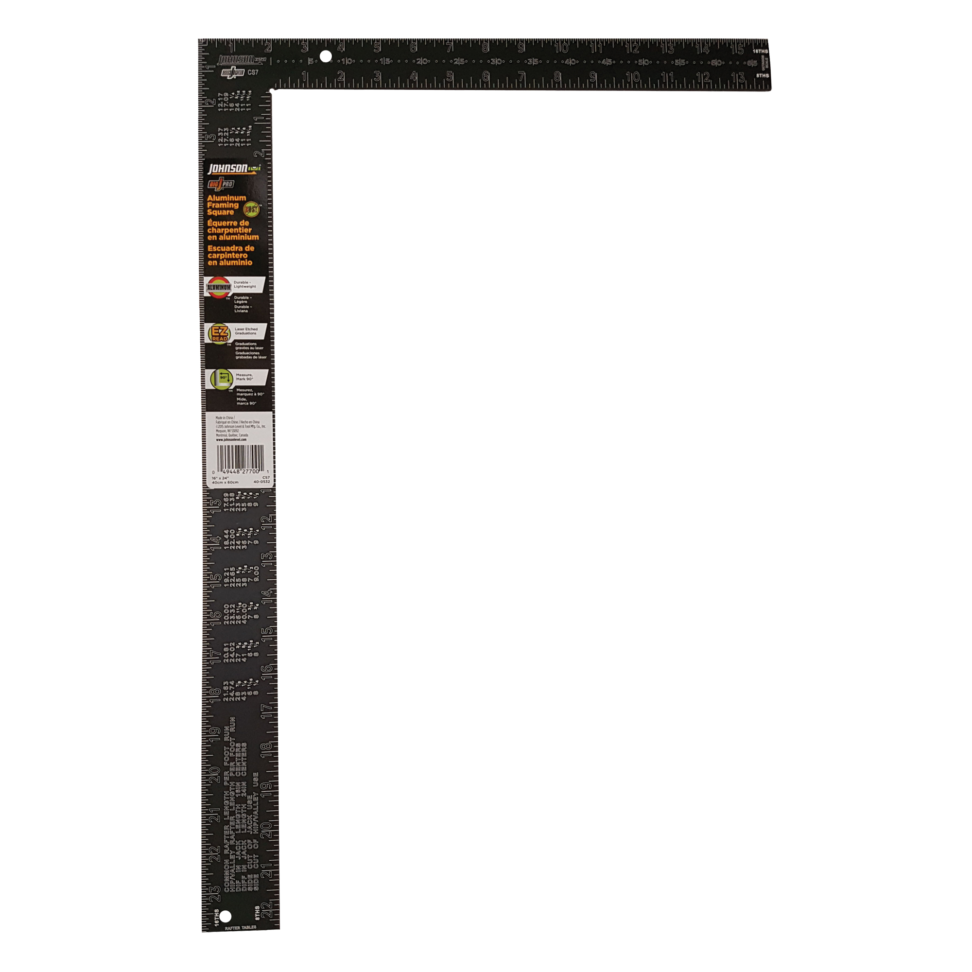 JOHNSON Aluminum Rafter Squares TDP649 (40-0532) | Shop Rafter Square ...