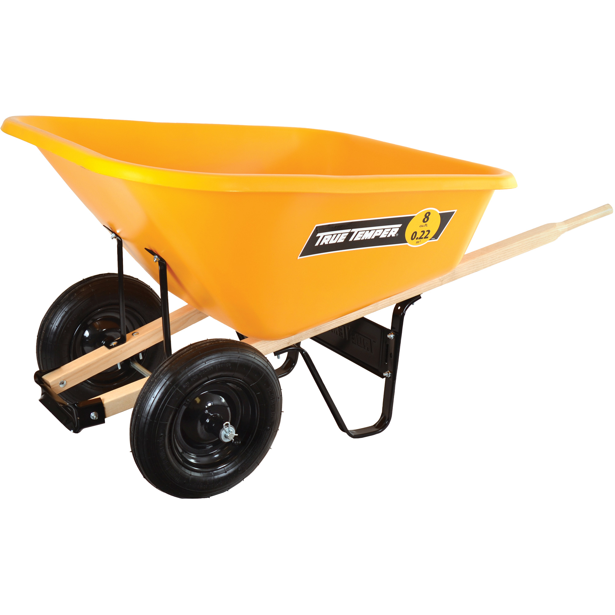 True temper wheelbarrow 8 outlet cubic feet