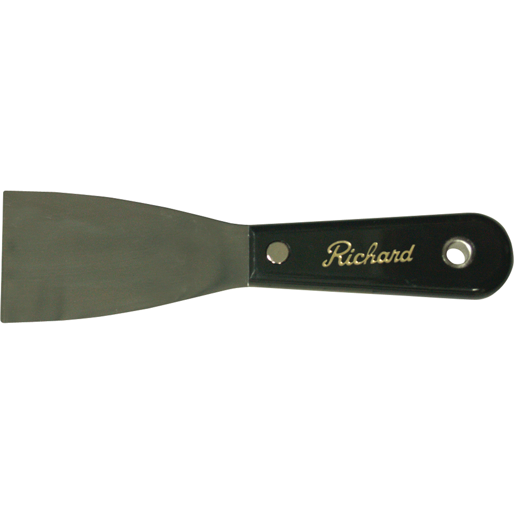Richard P2S Putty Knife Stiff, Steel Blade, 2" Wide, Polypropylene Handle