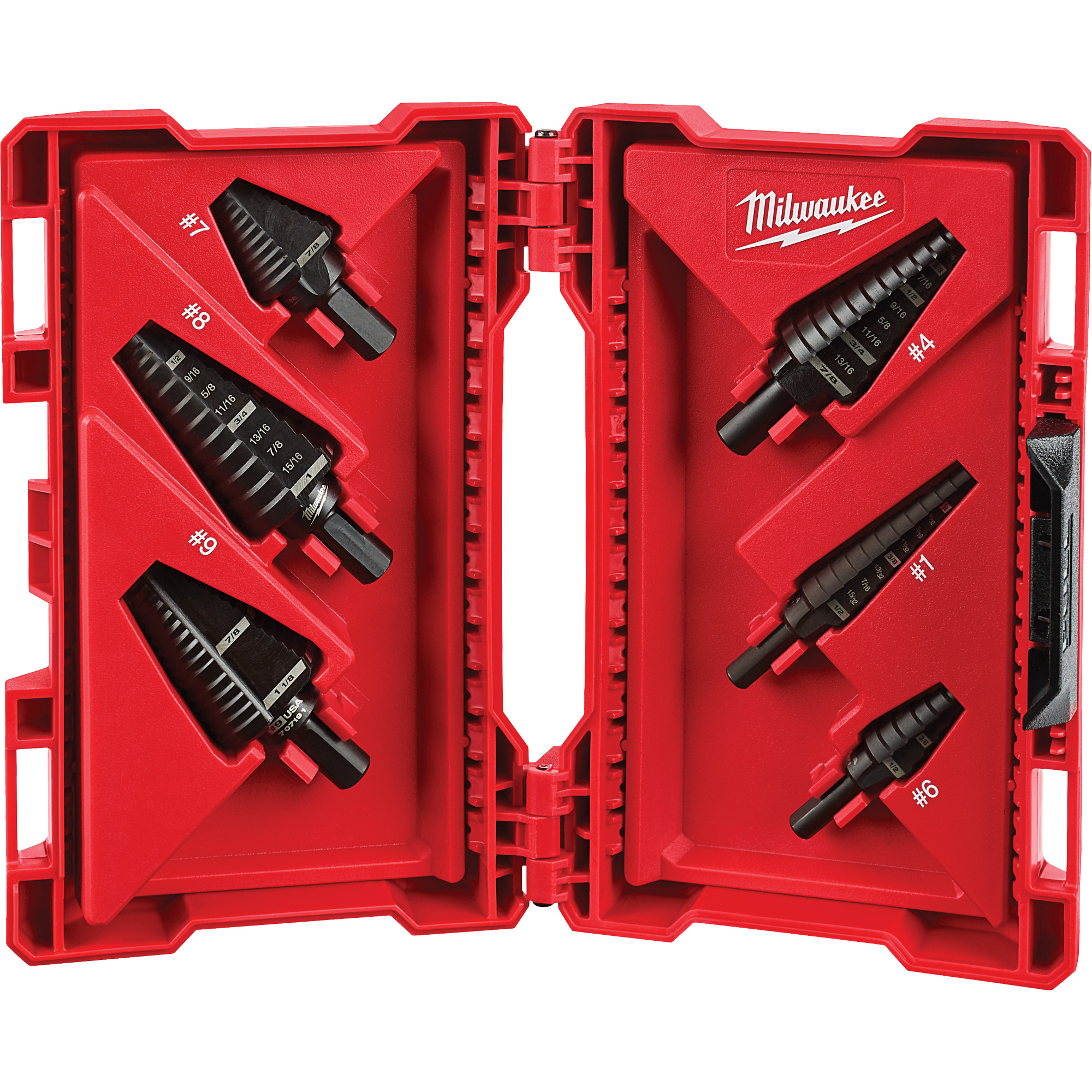 Milwaukee 48 89 9224 Step Drill Bit Set 6 Pieces High Speed Steel