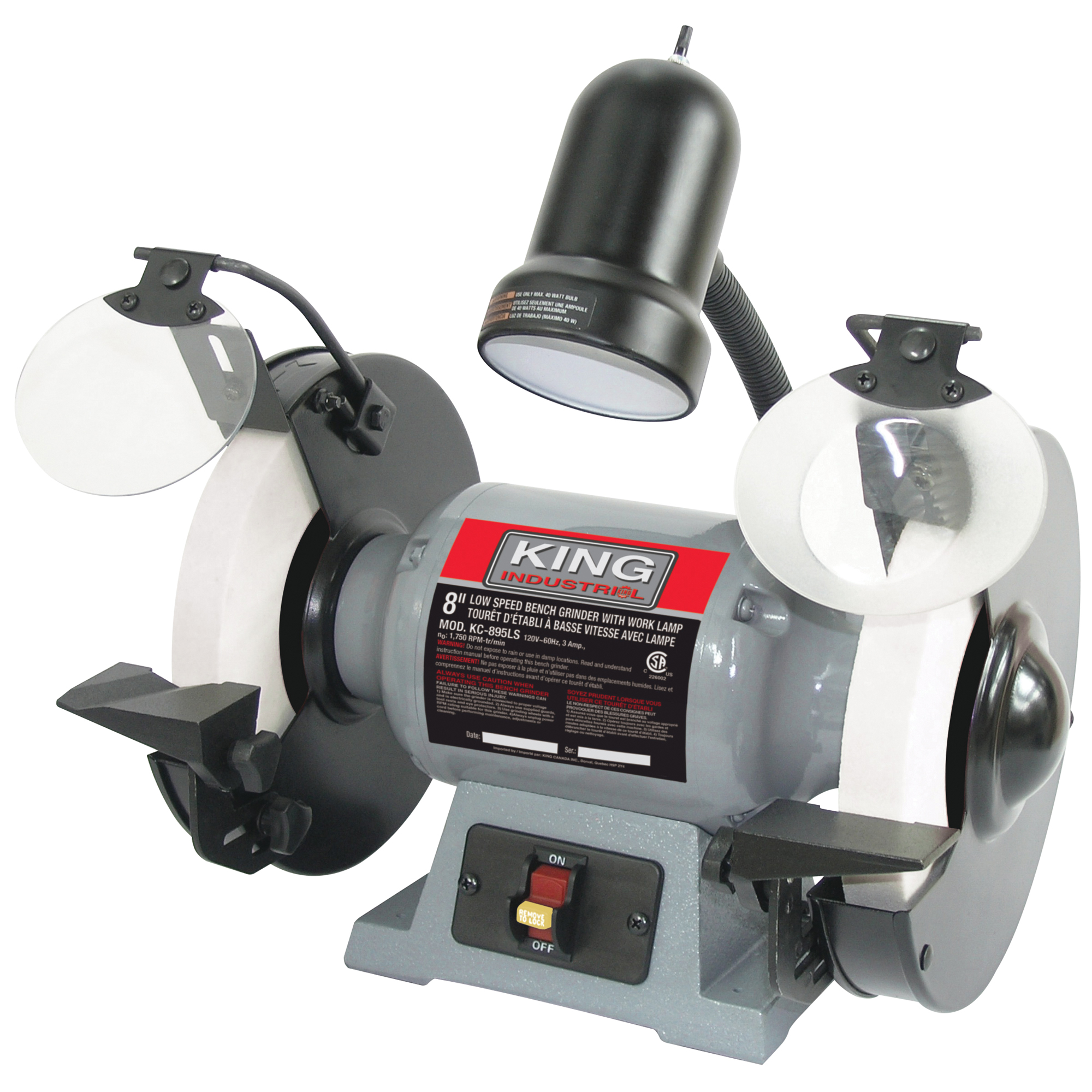 King Canada KC-895LS Bench Grinder, 8