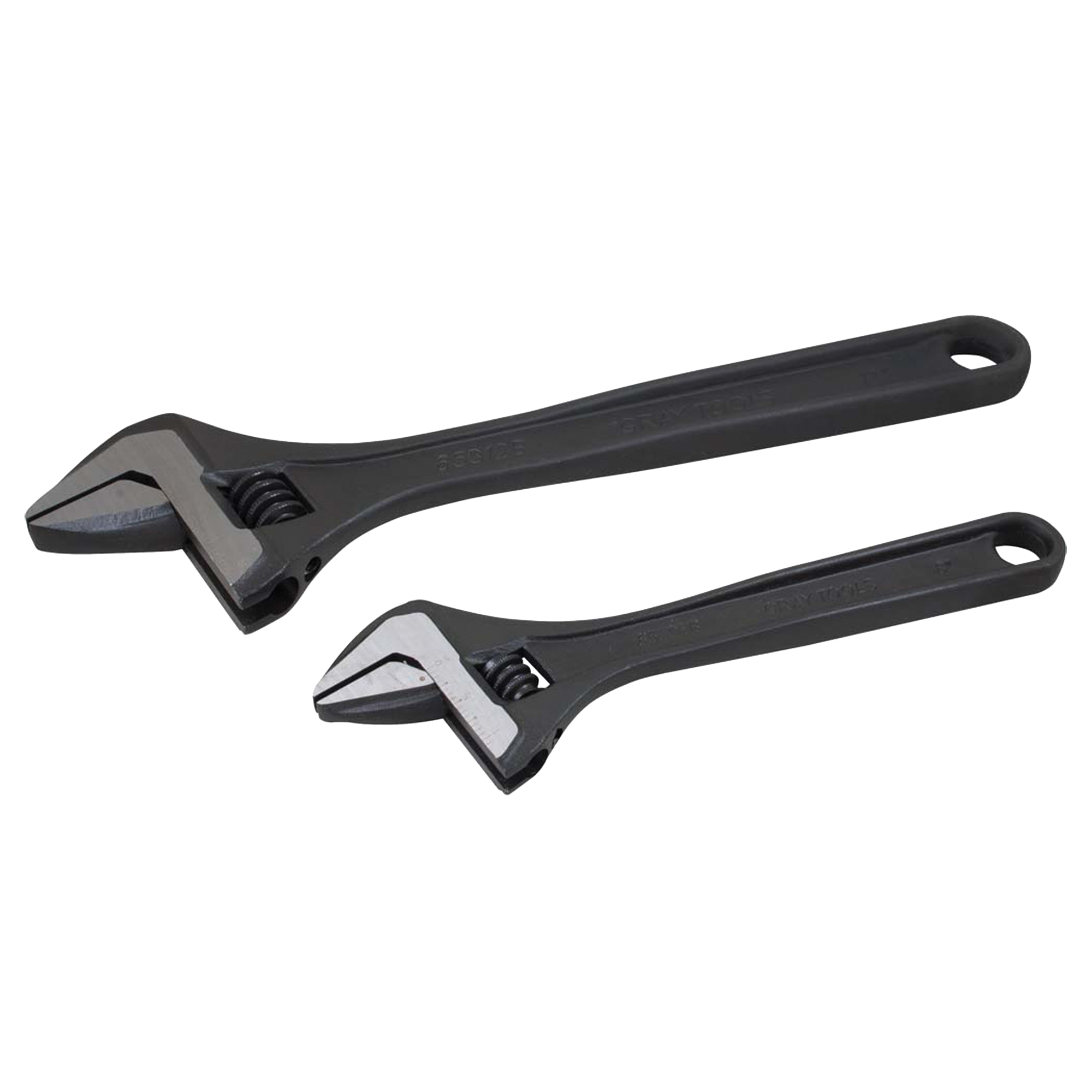 GRAY TOOLS Wrench Set, Adjustable, 2 Pieces, Imperial and Metric TYP341 (BW812SB) Shop Wrench