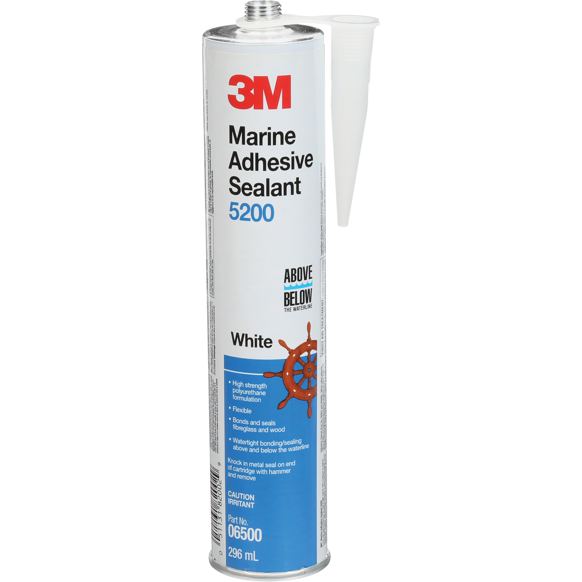 3M 5200CARTWHT Marine Adhesive Sealant 5200, 378 ml, White