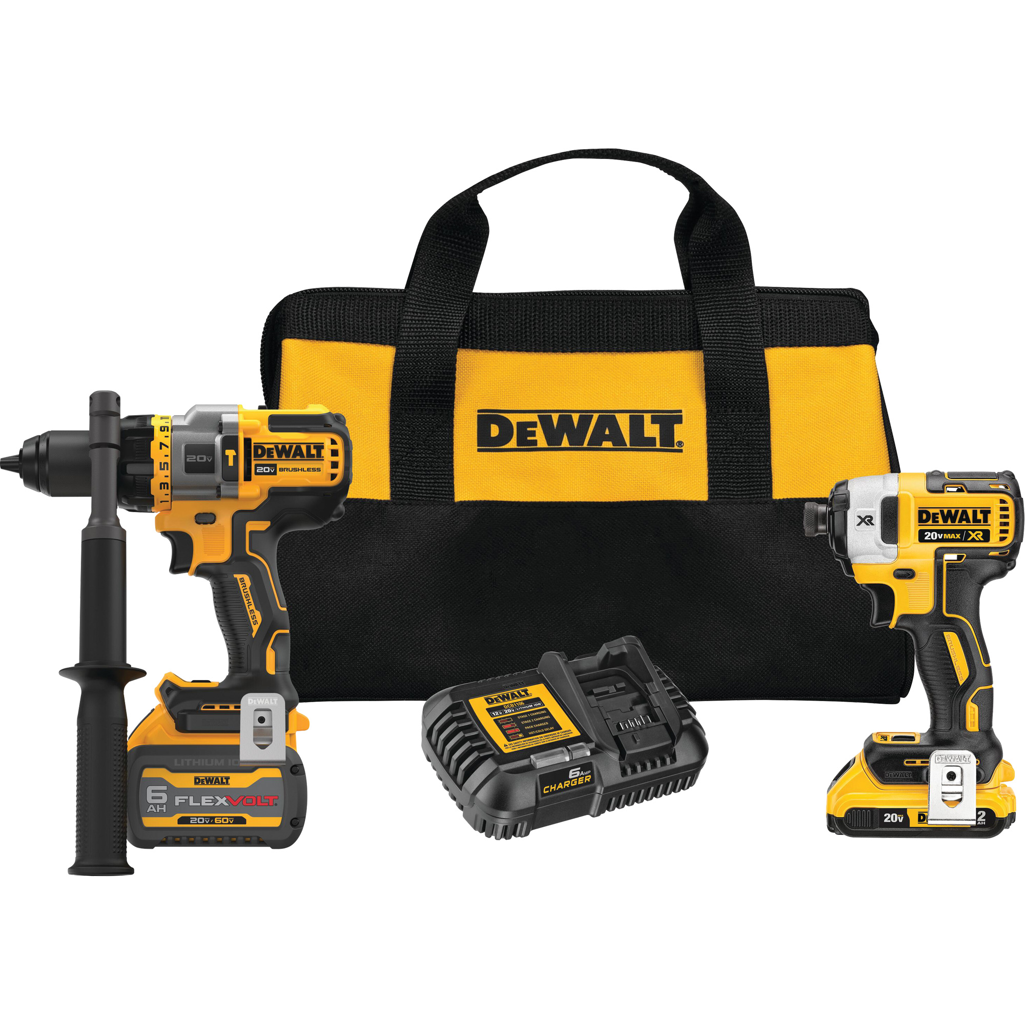 DEWALT Ensemble combiné perceuse-visseuse et perceuse à percussion