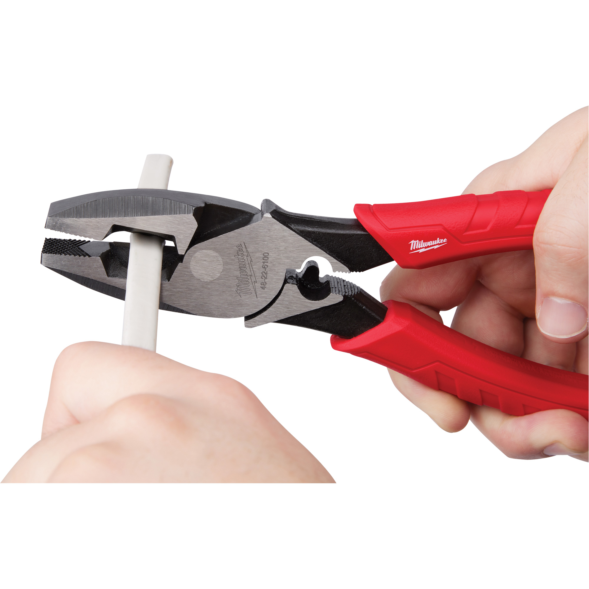 MILWAUKEE Comfort Grip High Leverage Lineman's Pliers with Crimper