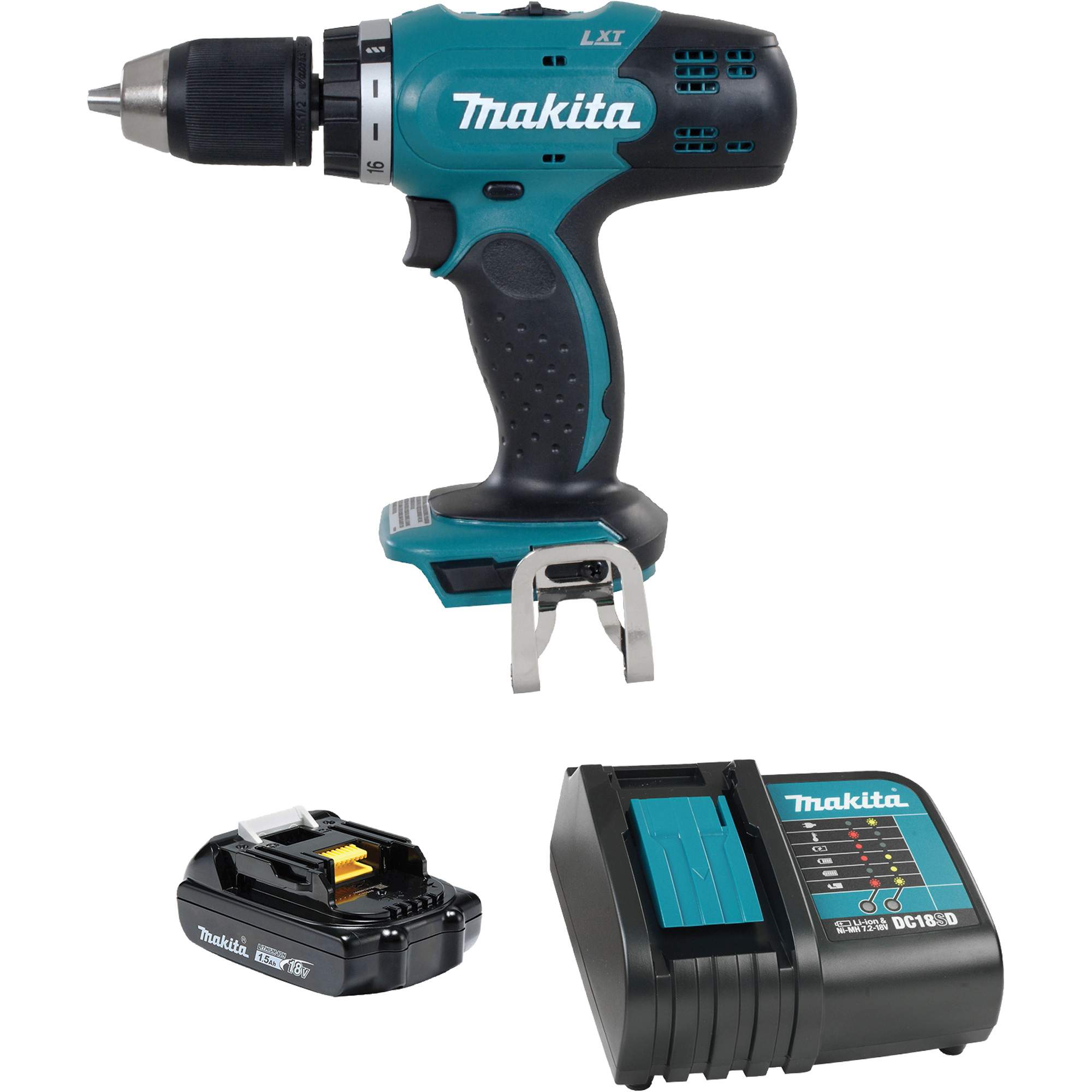 Makita Clip de ceinture Crochet de fixation pour toutes les Visseuses sans fil de Makita ( 346449-3 ) | Leroy Merlin
