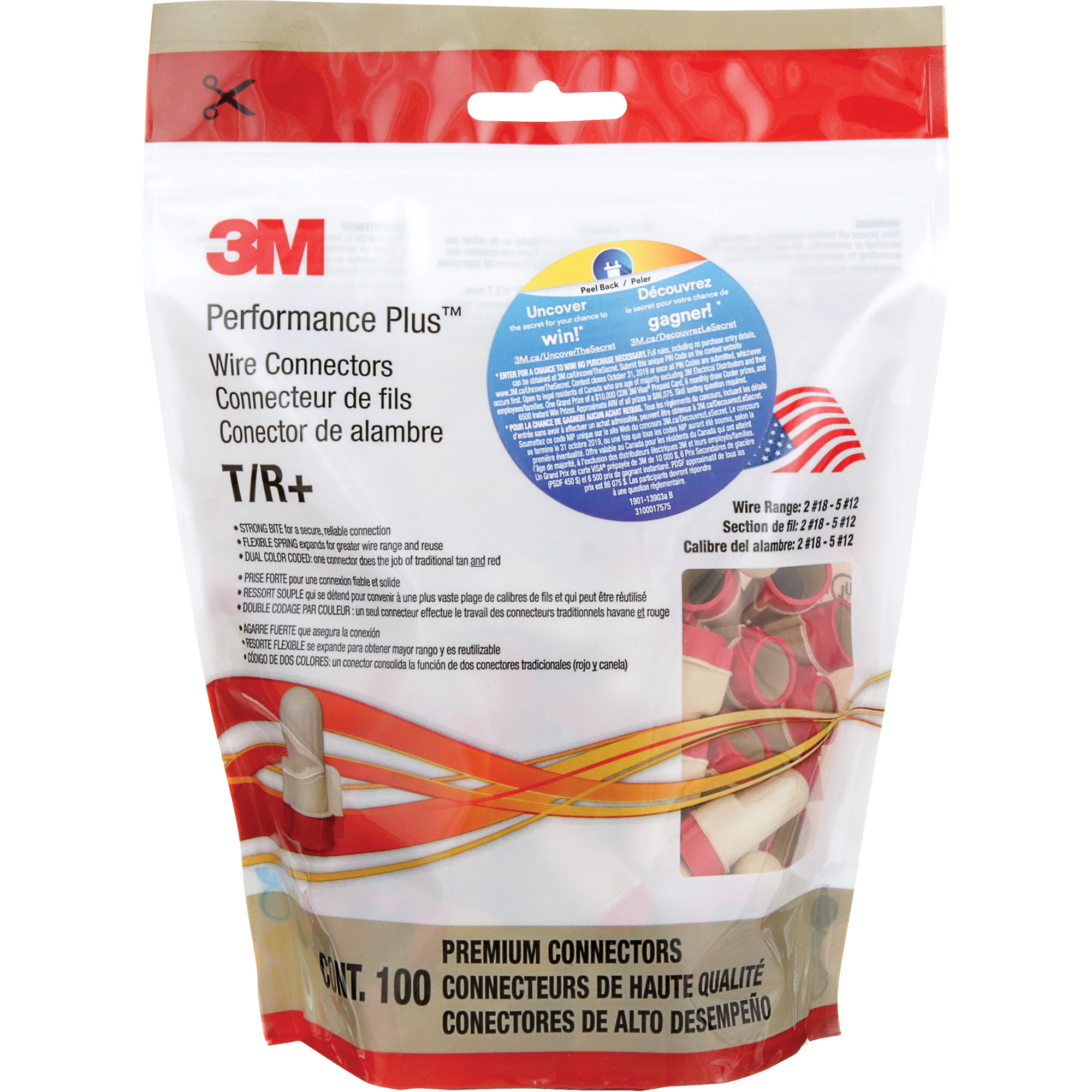 3M Performance Plus Wire Connectors XH308 (T/R+POUCH) Shop TwistOn