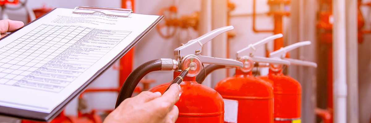 Fire extinguisher inspection