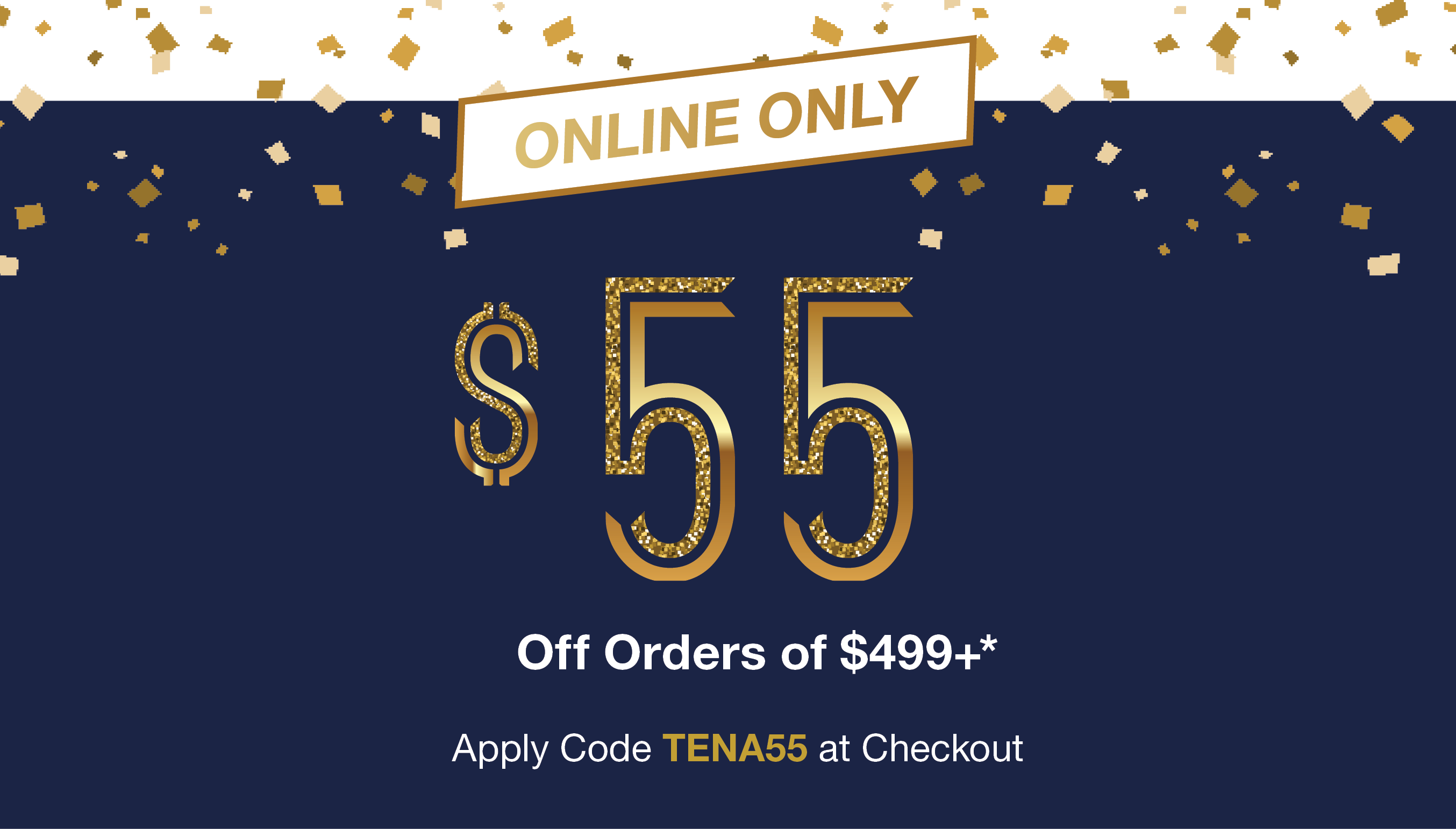 Your use promo code is here. TENAQUIP