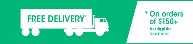 Free Delivery. On orders of $75+ to eligible locations.