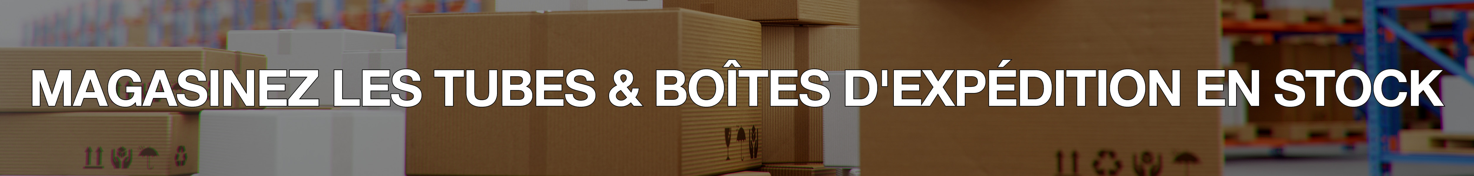 Boîtes d'expédition en stock