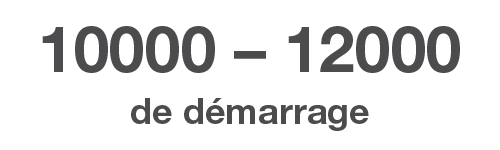10000 - 12000 W de démarrage