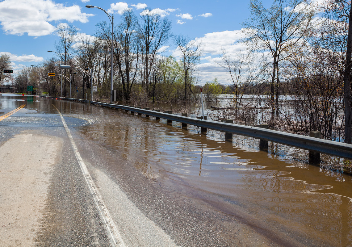 Water on road