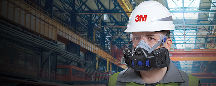 Respirateur réutilisable à demi-masque avec Secure Click de série HF-800 de 3M
