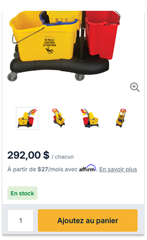 Remplissez votre panier